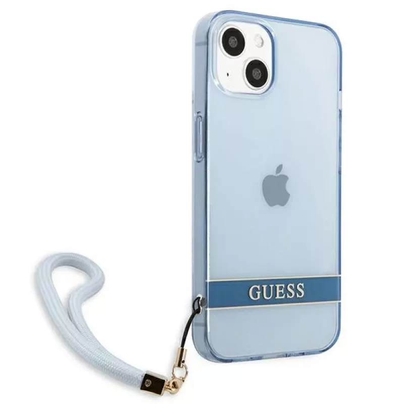 Capa rígida translúcida Guess GUHCP13SHTSGSB para iPhone 13 mini 5,4