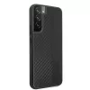 Capa rígida AMG AMHCS22MBLSCA para Samsung Galaxy S22+ Carbon Stripe & Embossed preta