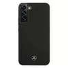 Capa rígida de silicone Mercedes-Benz MEHCS22MSILBK para Samsung Galaxy S22+ (SM-S906) - preta