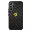 Capa rígida Ferrari FEHCS22SFCAK para S22 S901 preta On Track Real Carbon