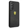 Capa rígida Ferrari FEHCS22SFCAK para S22 S901 preta On Track Real Carbon
