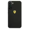 Capa rígida Ferrari FESSIHCS22SBK para S22 S901 preta On Track Silicone