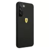 Capa rígida Ferrari FESSIHCS22SBK para S22 S901 preta On Track Silicone