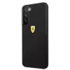 Capa rígida Ferrari FESSIHCS22MBK para S22+ S906 preta On Track Silicone