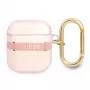 Guess GUA2HHTSP Strap Collection capa de proteção para Apple AirPods 1/2 - rosa