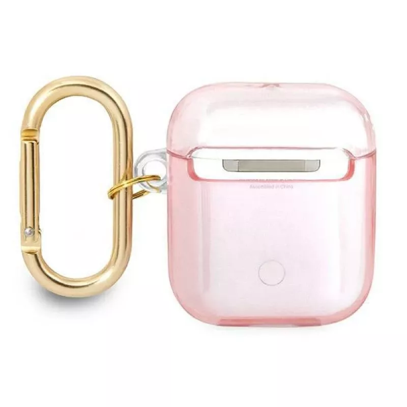 Guess GUA2HHTSP Strap Collection capa de proteção para Apple AirPods 1/2 - rosa