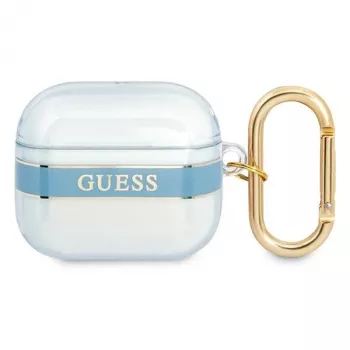 Guess GUA3HHTSB Strap Collection capa de proteção para Apple AirPods 3.ª geração - azul