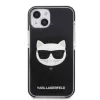 Capa rígida Karl Lagerfeld KLHCP13STPECK para iPhone 13 mini 5,4 inch preta Choupette Head