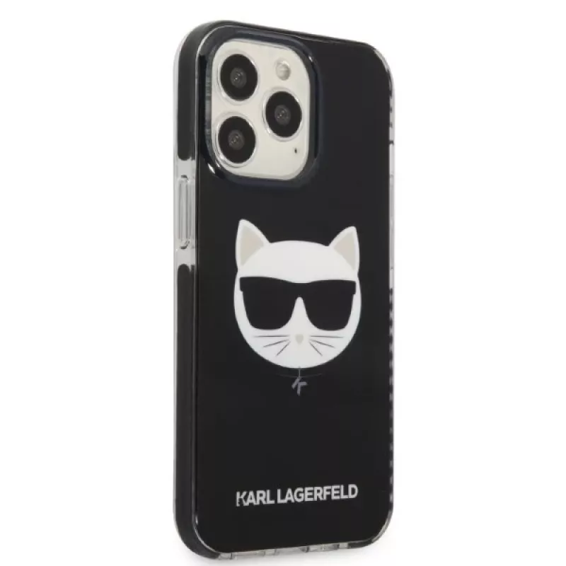 Capa rígida Karl Lagerfeld KLHCP13XTPECK para iPhone 13 Pro Max 6,7