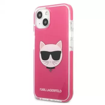 Capa rígida Karl Lagerfeld KLHCP13MTPECPI para iPhone 13 / 14 / 15 6,1
