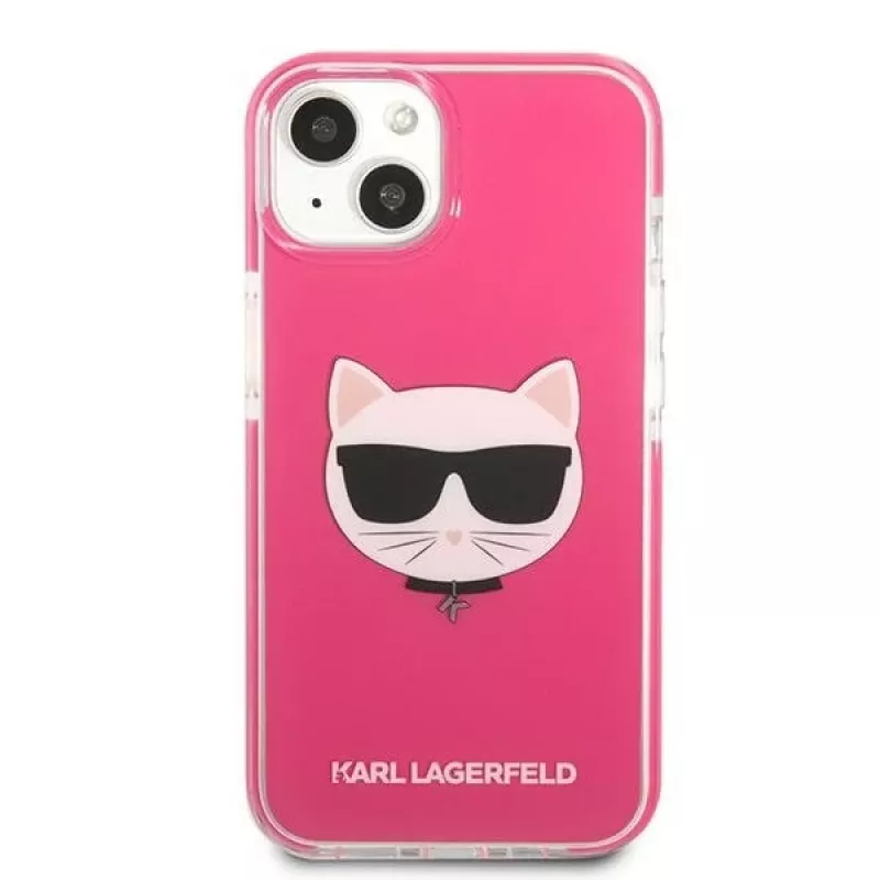 Capa rígida Karl Lagerfeld KLHCP13MTPECPI para iPhone 13 / 14 / 15 6,1