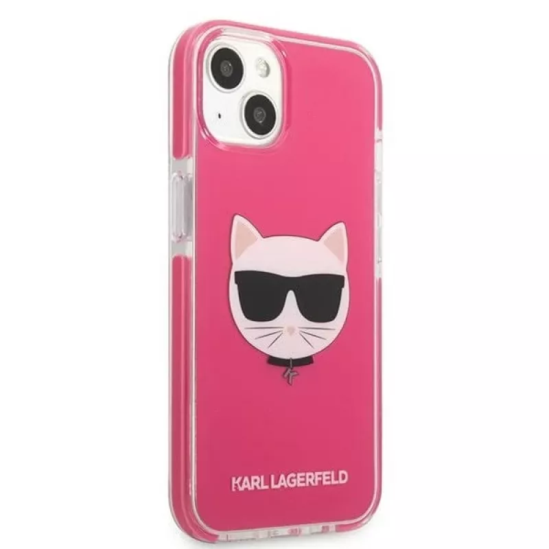 Capa rígida Karl Lagerfeld KLHCP13MTPECPI para iPhone 13 / 14 / 15 6,1