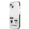 Capa rígida KARL LAGERFELD para iPhone 13 mini branca Karl & Choupette