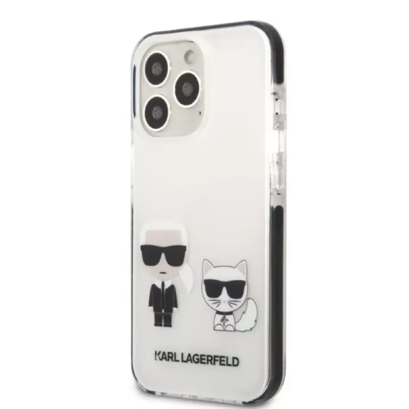 Capa rígida Karl Lagerfeld KLHCP13XTPEKCW para iPhone 13 Pro Max 6,7
