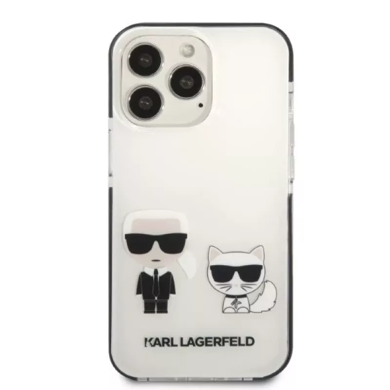 Capa rígida Karl Lagerfeld KLHCP13XTPEKCW para iPhone 13 Pro Max 6,7