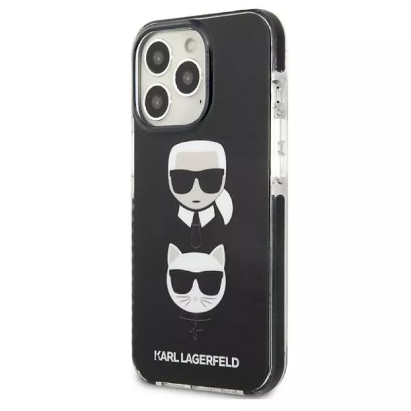 Capa rígida Karl Lagerfeld KLHCP13LTPE2TK para iPhone 13 Pro / 13 6,1