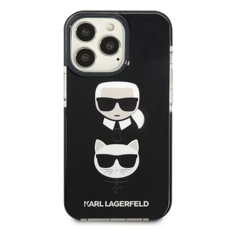 Capa rígida Karl Lagerfeld KLHCP13LTPE2TK para iPhone 13 Pro / 13 6,1