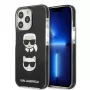 Capa rígida Karl Lagerfeld KLHCP13XTPE2TK para Apple iPhone 13 Pro Max 6,7 inch preta Karl & Choupette Head