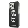 Capa rígida Karl Lagerfeld KLHCP13XTPE2TK para Apple iPhone 13 Pro Max 6,7 inch preta Karl & Choupette Head