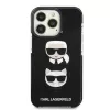 Capa rígida Karl Lagerfeld KLHCP13XTPE2TK para Apple iPhone 13 Pro Max 6,7 inch preta Karl & Choupette Head