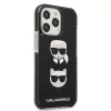 Capa rígida Karl Lagerfeld KLHCP13XTPE2TK para Apple iPhone 13 Pro Max 6,7 inch preta Karl & Choupette Head