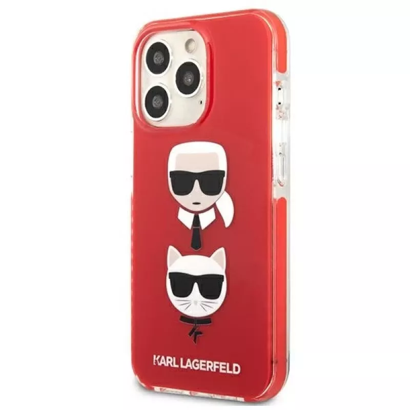 Capa rígida Karl Lagerfeld KLHCP13LTPE2TR para iPhone 13 Pro / 13 6,1