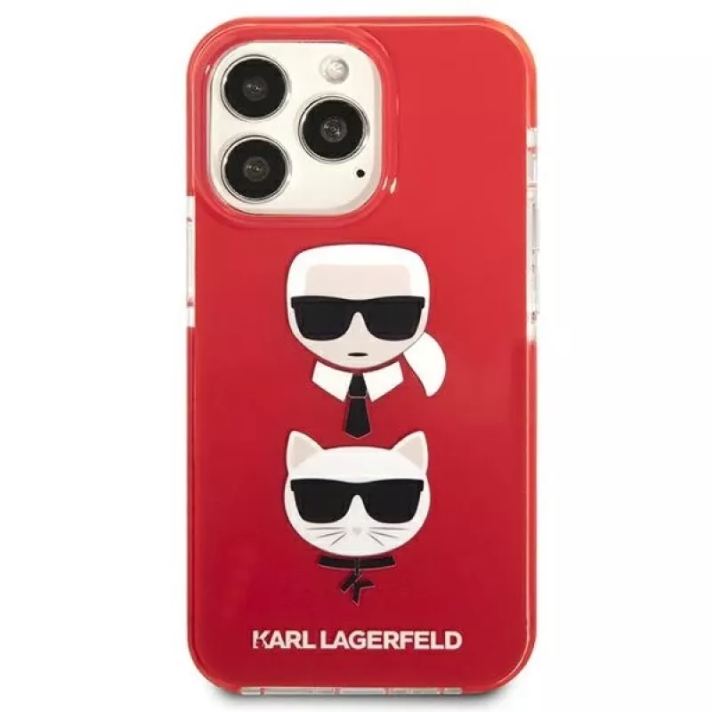 Capa rígida Karl Lagerfeld KLHCP13LTPE2TR para iPhone 13 Pro / 13 6,1