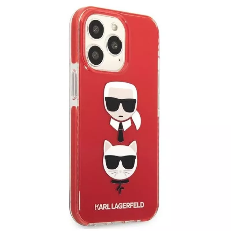 Capa rígida Karl Lagerfeld KLHCP13LTPE2TR para iPhone 13 Pro / 13 6,1