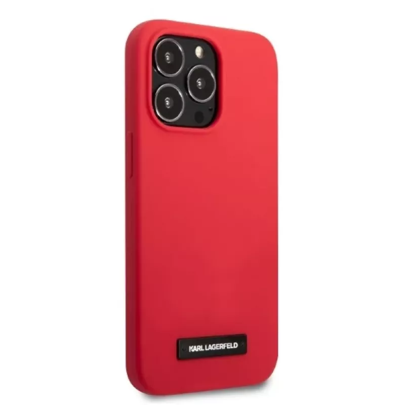 Capa rígida de silicone Karl Lagerfeld KLHCP13LSLMP1R para iPhone 13 Pro / 13 6,1