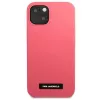 Capa de silicone Karl Lagerfeld KLHCP13SSLMP1PI com placa para iPhone 13 mini 5,4