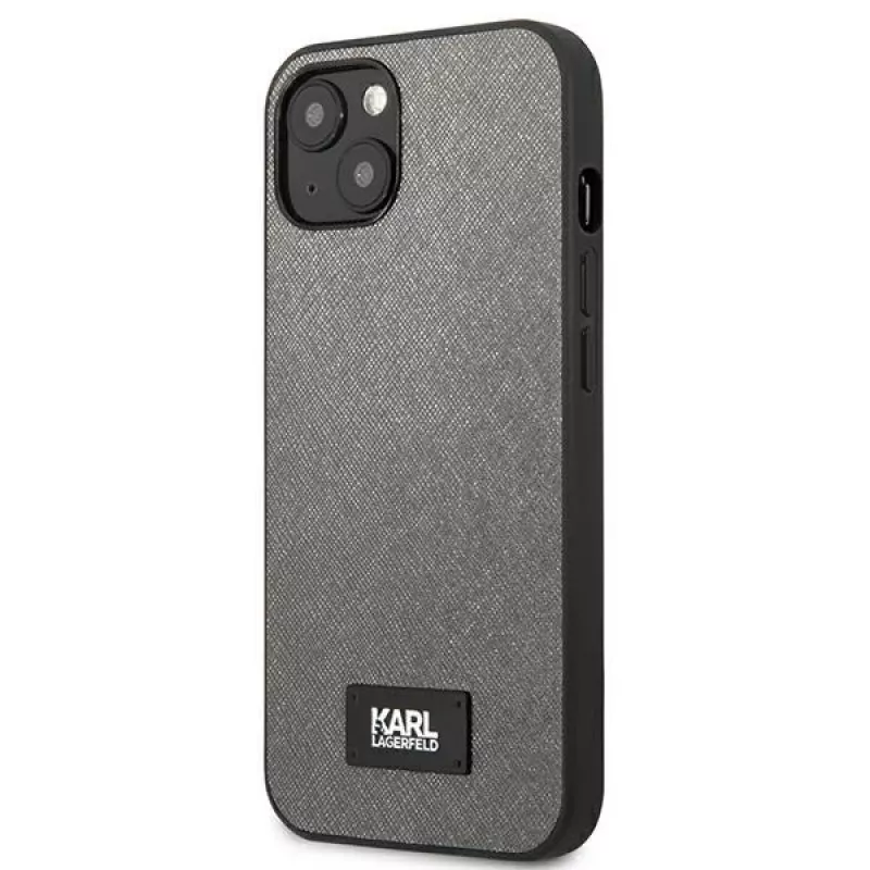 Capa rígida Karl Lagerfeld Saffiano Plaque para Apple iPhone 13 mini 5,4
