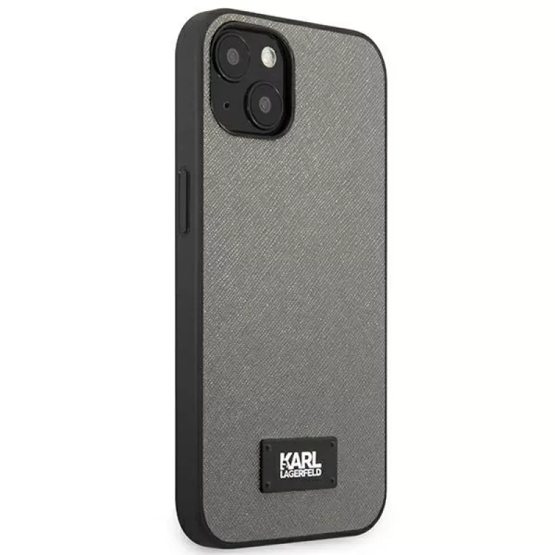 Capa rígida Karl Lagerfeld Saffiano Plaque para Apple iPhone 13 mini 5,4