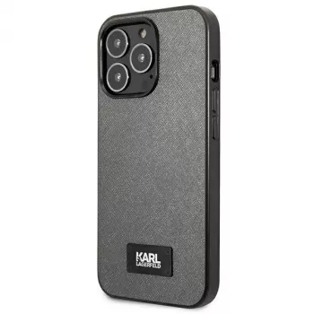 Capa rígida Karl Lagerfeld KLHCP13LSFMP2DG Saffiano Plaque para iPhone 13 Pro / 13 6,1