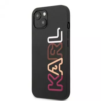Karl Lagerfeld KLHCP13SPCOBK Capa rígida Ikonik Saffiano Multipink para Apple iPhone 13 Mini 5,4