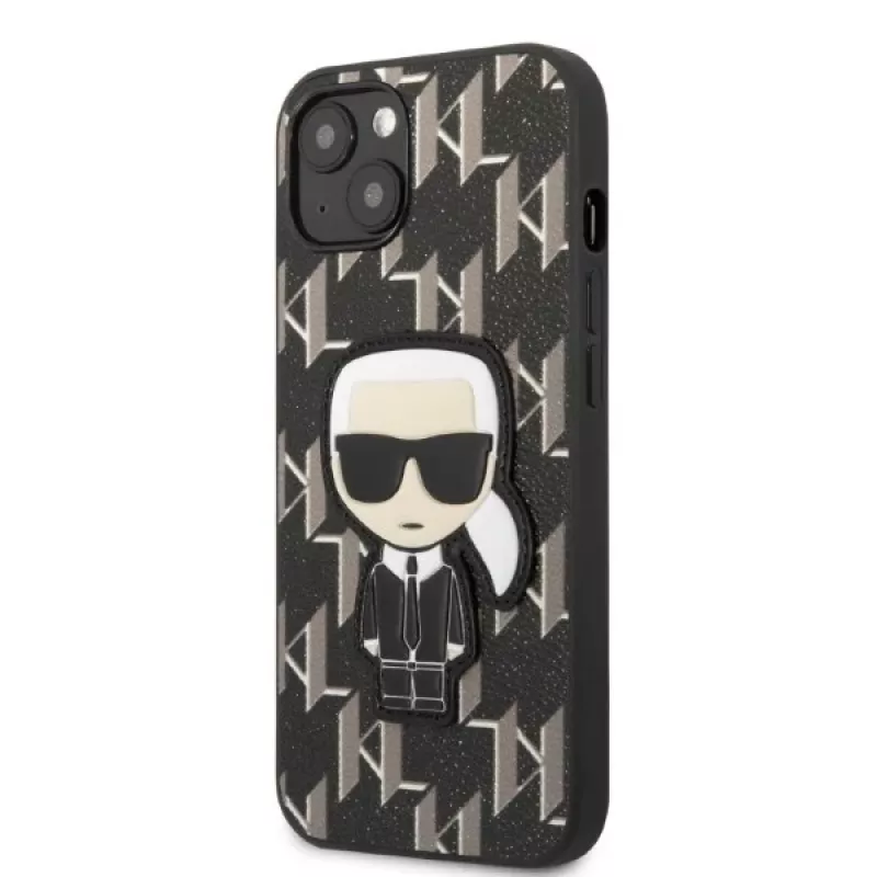 Karl Lagerfeld KLHCP13SPMNIKBK Capa rígida para iPhone 13 mini 5,4