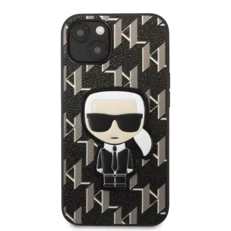 Karl Lagerfeld KLHCP13SPMNIKBK Capa rígida para iPhone 13 mini 5,4