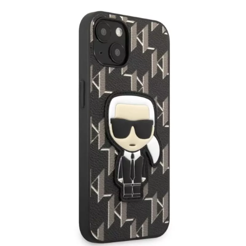 Karl Lagerfeld KLHCP13SPMNIKBK Capa rígida para iPhone 13 mini 5,4