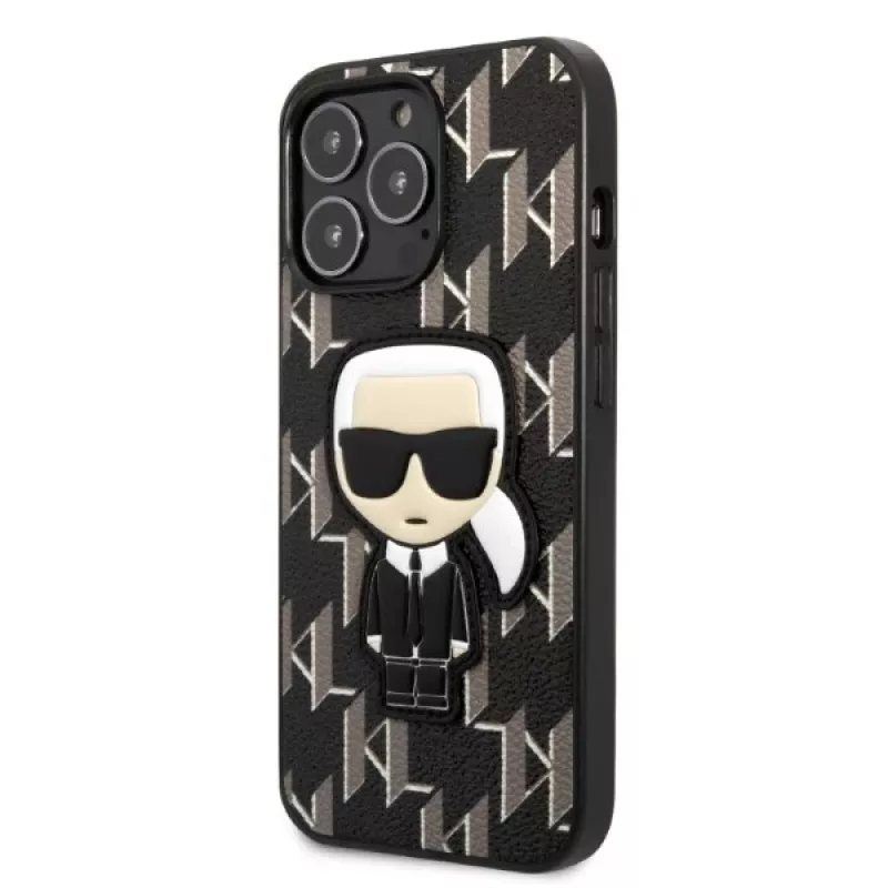 Karl Lagerfeld KLHCP13LPMNIKBK Capa rígida para iPhone 13 Pro / 13 6,1
