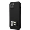 Karl Lagerfeld KLHCP13S3DKPK Capa rígida Ikonik Patch para iPhone 13 mini, preta