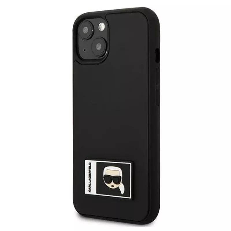 Karl Lagerfeld KLHCP13M3DKPK Capa rígida Ikonik Patch para iPhone 13/14/15 6,1