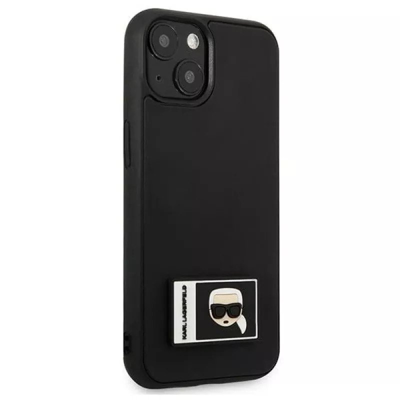 Karl Lagerfeld KLHCP13M3DKPK Capa rígida Ikonik Patch para iPhone 13/14/15 6,1