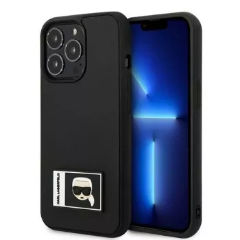 Karl Lagerfeld KLHCP13L3DKPK Capa rígida Ikonik Patch para iPhone 13 Pro / 13 6,1