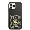 Karl Lagerfeld KLHCP13XCANCNK Capa rígida para iPhone 13 Pro Max 6,7 inch preta Karlimals Cardslot