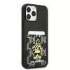 Karl Lagerfeld KLHCP13XCANCNK Capa rígida para iPhone 13 Pro Max 6,7 inch preta Karlimals Cardslot