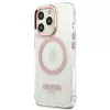 Guess Capa rígida Metal Outline MagSafe para iPhone 13 Pro / 13 6,1