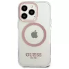 Guess Capa rígida Metal Outline MagSafe para iPhone 13 Pro / 13 6,1