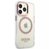 Guess Capa rígida Metal Outline MagSafe para iPhone 13 Pro / 13 6,1