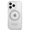 Guess GUHMP13LHTRMS Capa rígida Metal Outline MagSafe para iPhone 13 Pro / iPhone 13 6,1