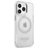 Guess GUHMP13LHTRMS Capa rígida Metal Outline MagSafe para iPhone 13 Pro / iPhone 13 6,1