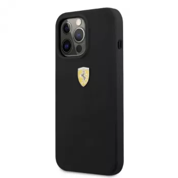 Ferrari FESSIHMP13LBK Capa rígida de silicone MagSafe para iPhone 13 Pro / 13 preta